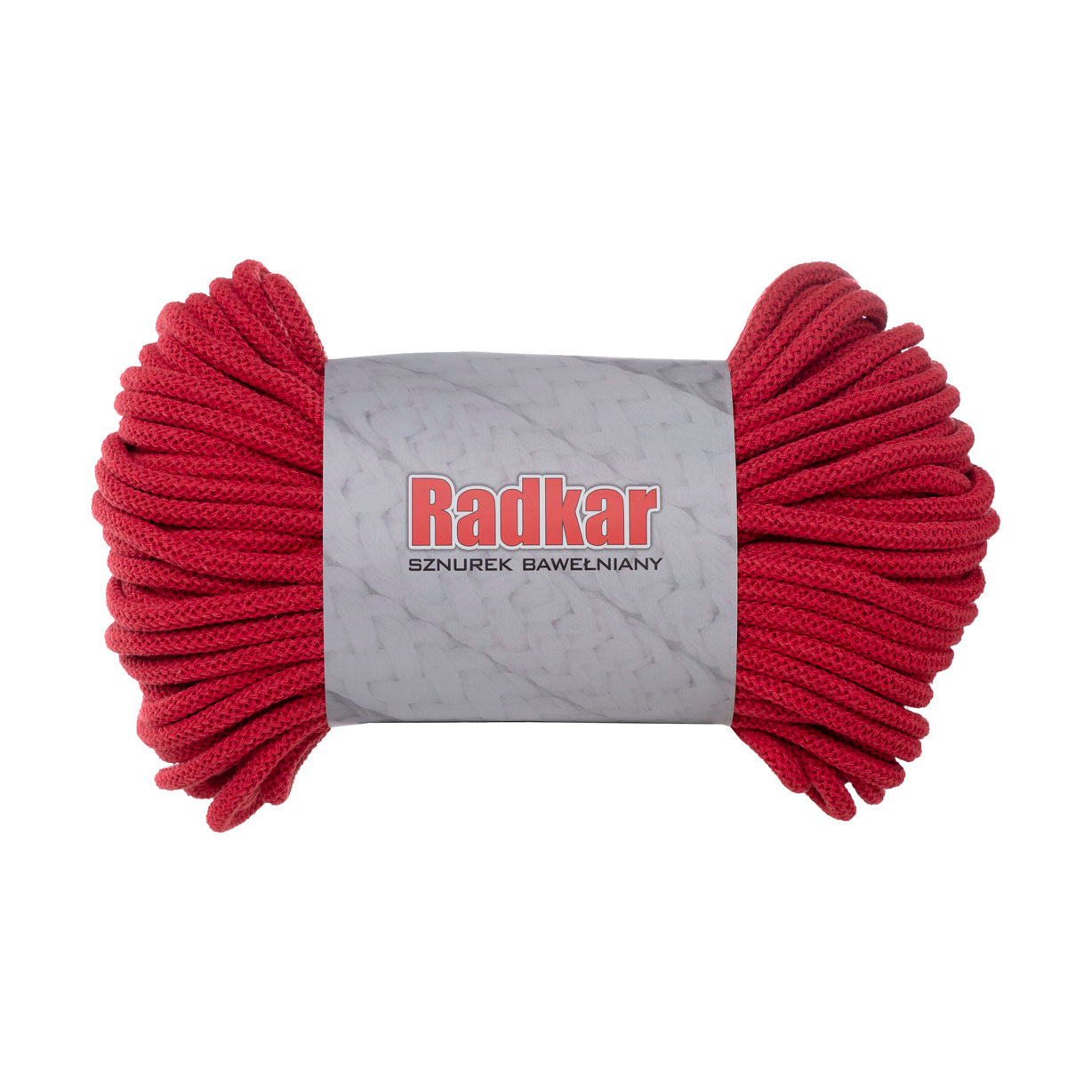 cotton cord 7mm braided red macrame weaving handmade crochet