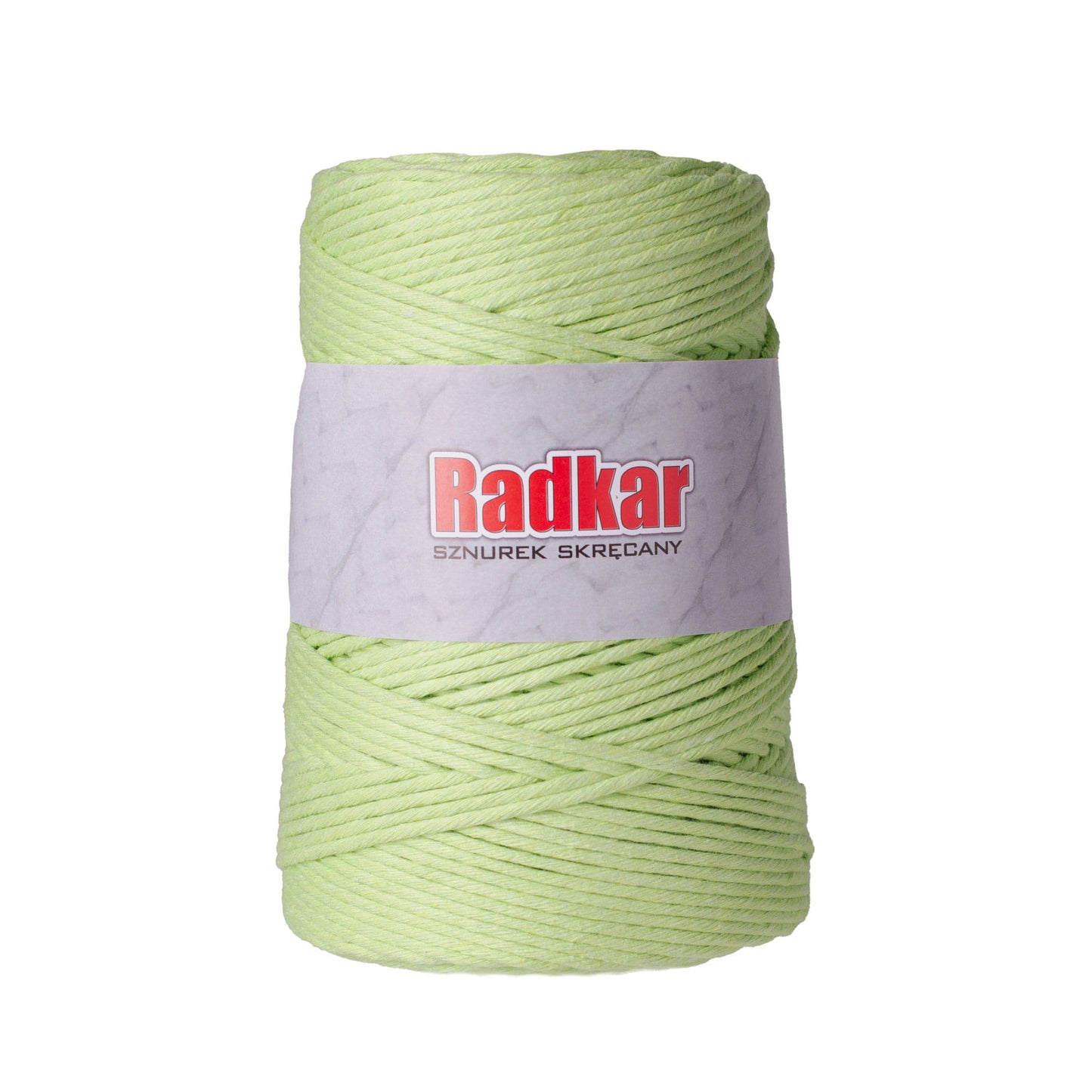 3mm Lime macrame twisted cotton cord