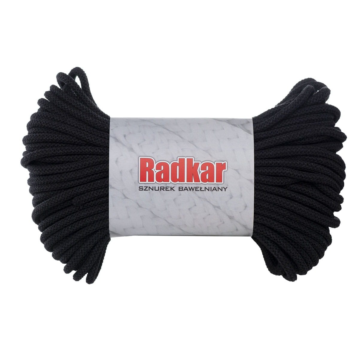 Black 900 Braided cotton cord 7mm