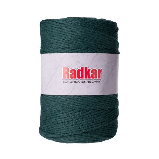 Bottle green 5mm macrame twisted cotton cord