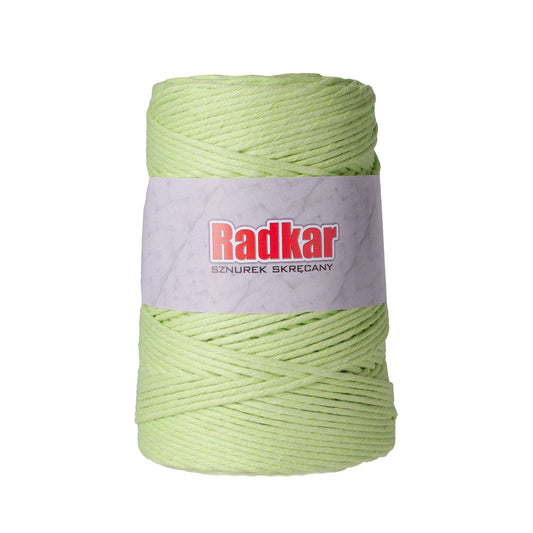 3mm Lime macrame twisted cotton cord