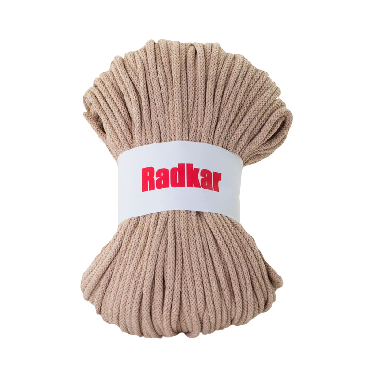 Beige 710 Braided cotton cord 5mm