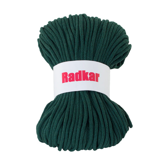 Bottle green 680 Braided cotton cord 5mm
