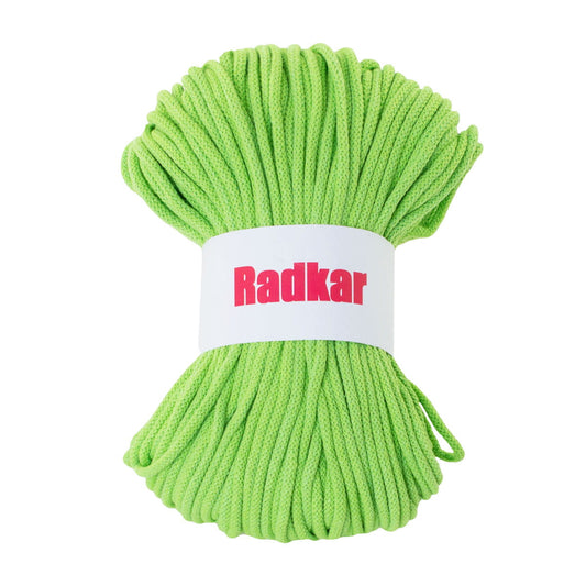 Lime 128 Braided cotton cord 5mm