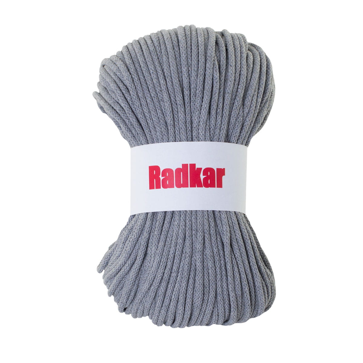 Grey 125 Braided cotton cord 5mm