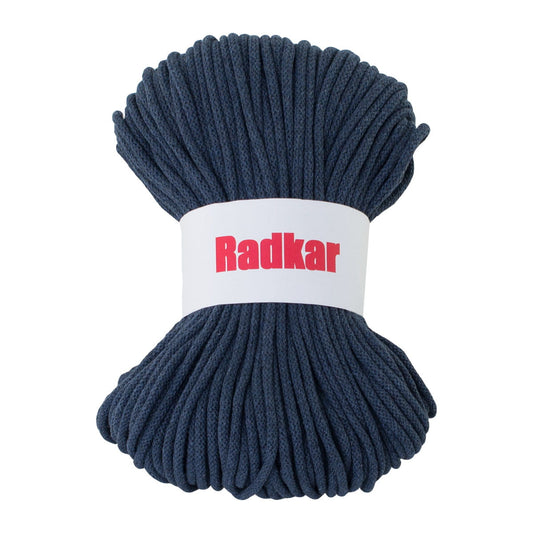 5mm braided cotton cord blue with core craft art crochet macrame knitting 