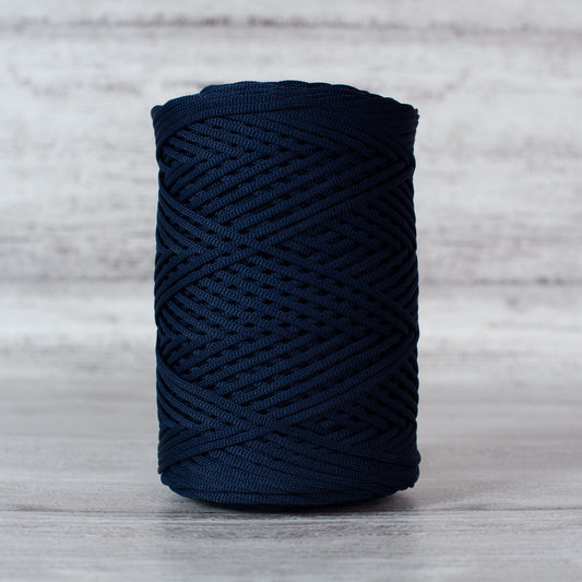 Dark blue 2mm polyester cord