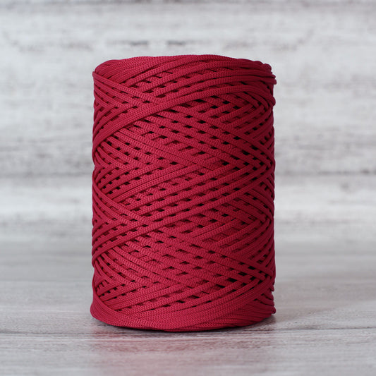 Raspberry red 2mm polyester cord