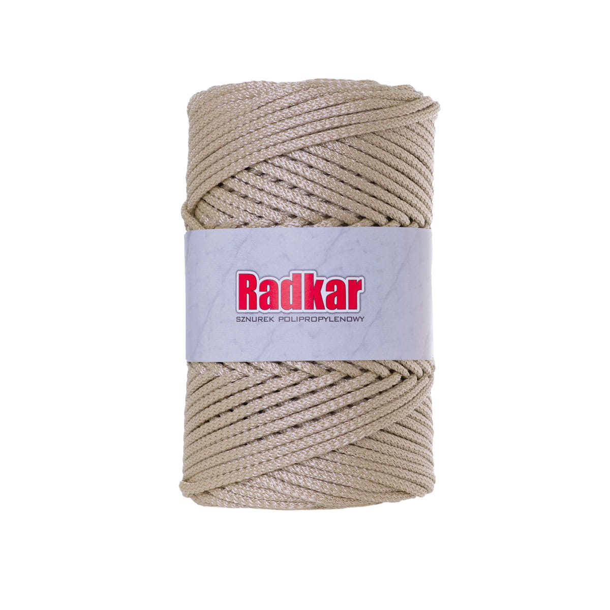 Light beige polypropylene cord 5mm
